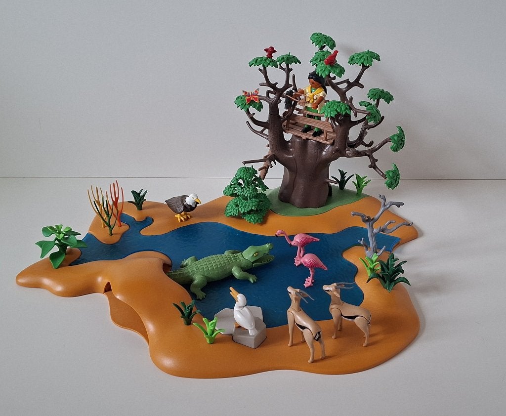 Playmobil - Safari uitkijkpost (4827), Kinderen en Baby's, Speelgoed | Playmobil, Wild life, Gebruikt, Losse onderdelen, Overige typen