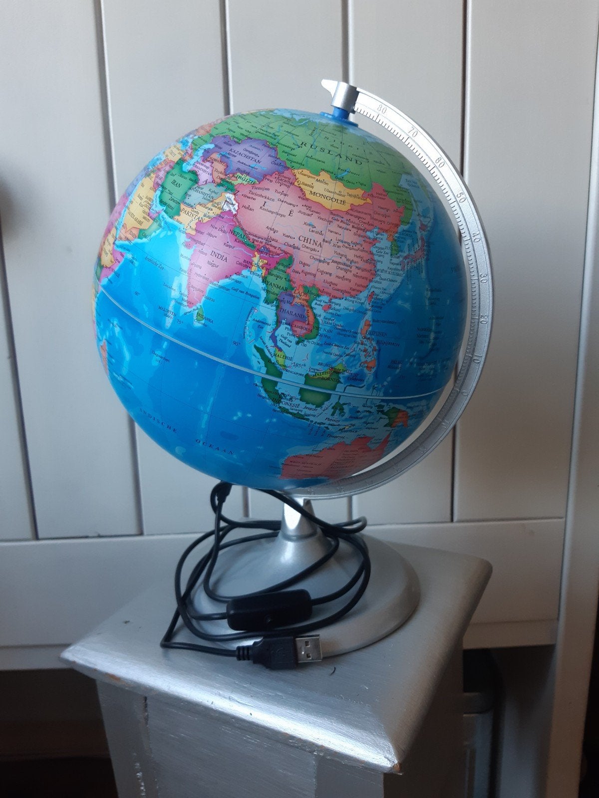 Lamp wereld bol, Ophalen, Nieuw