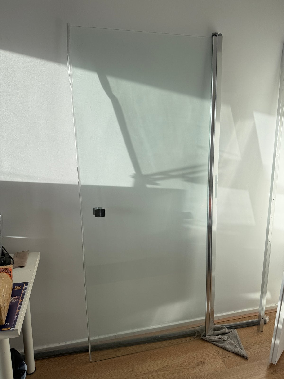 Glazen douchedeur 84,5x195cm (showmodel winkel), Ophalen, Gebruikt, Glas, Douche