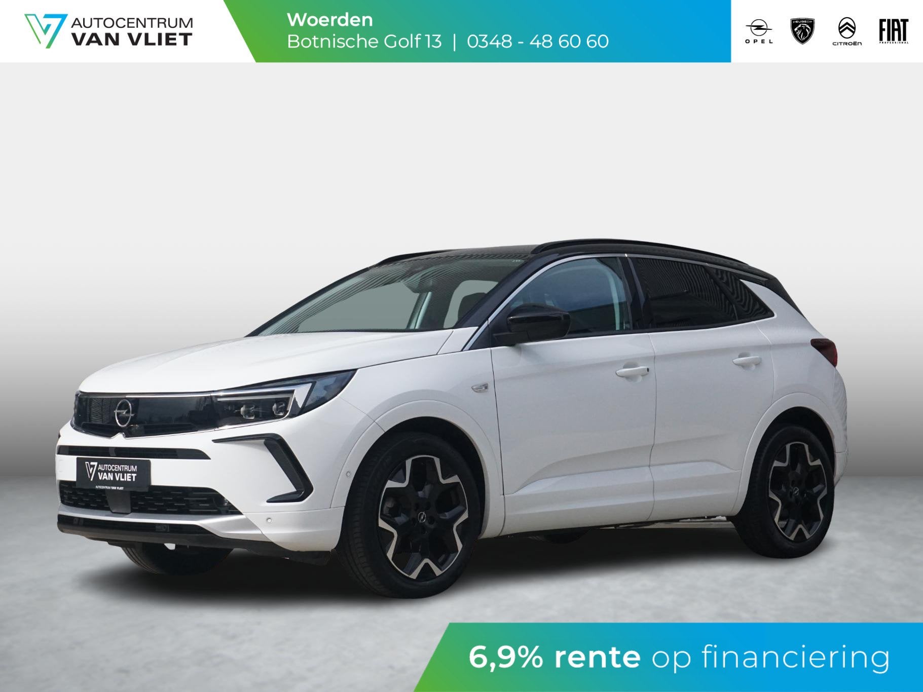 Opel Grandland 1.2 Turbo Ultimate Leder Alcantara, Auto's, 12 maanden, 15 km/l, Gebruikt, Euro 6