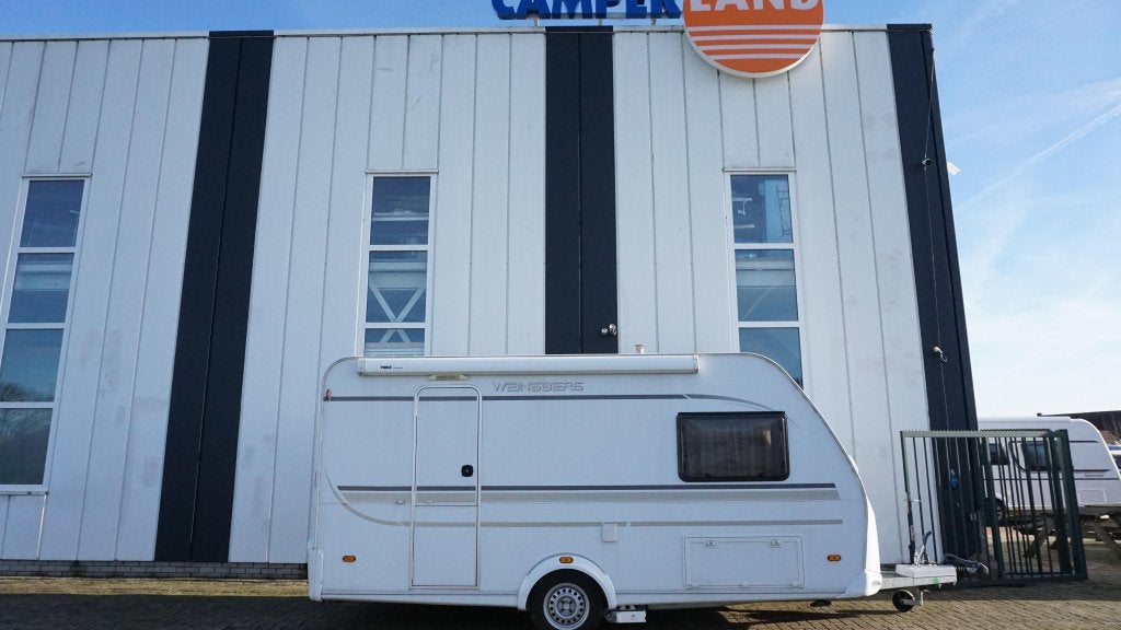Weinsberg CaraOne 420 QD MOVER + LUIFEL, Caravans en Kamperen, Overige merken, Dwarsbed, Bedrijf, Luifel