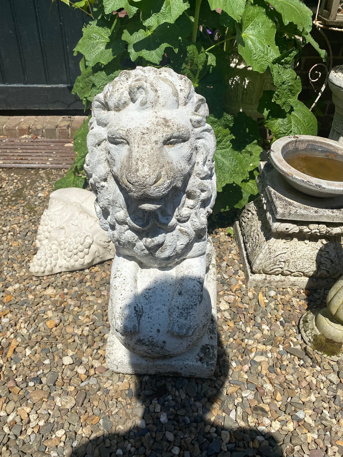 Betonnen leeuw, Tuin en Terras, Tuinbeelden, Ophalen, Dierenbeeld, Gebruikt, Nvt