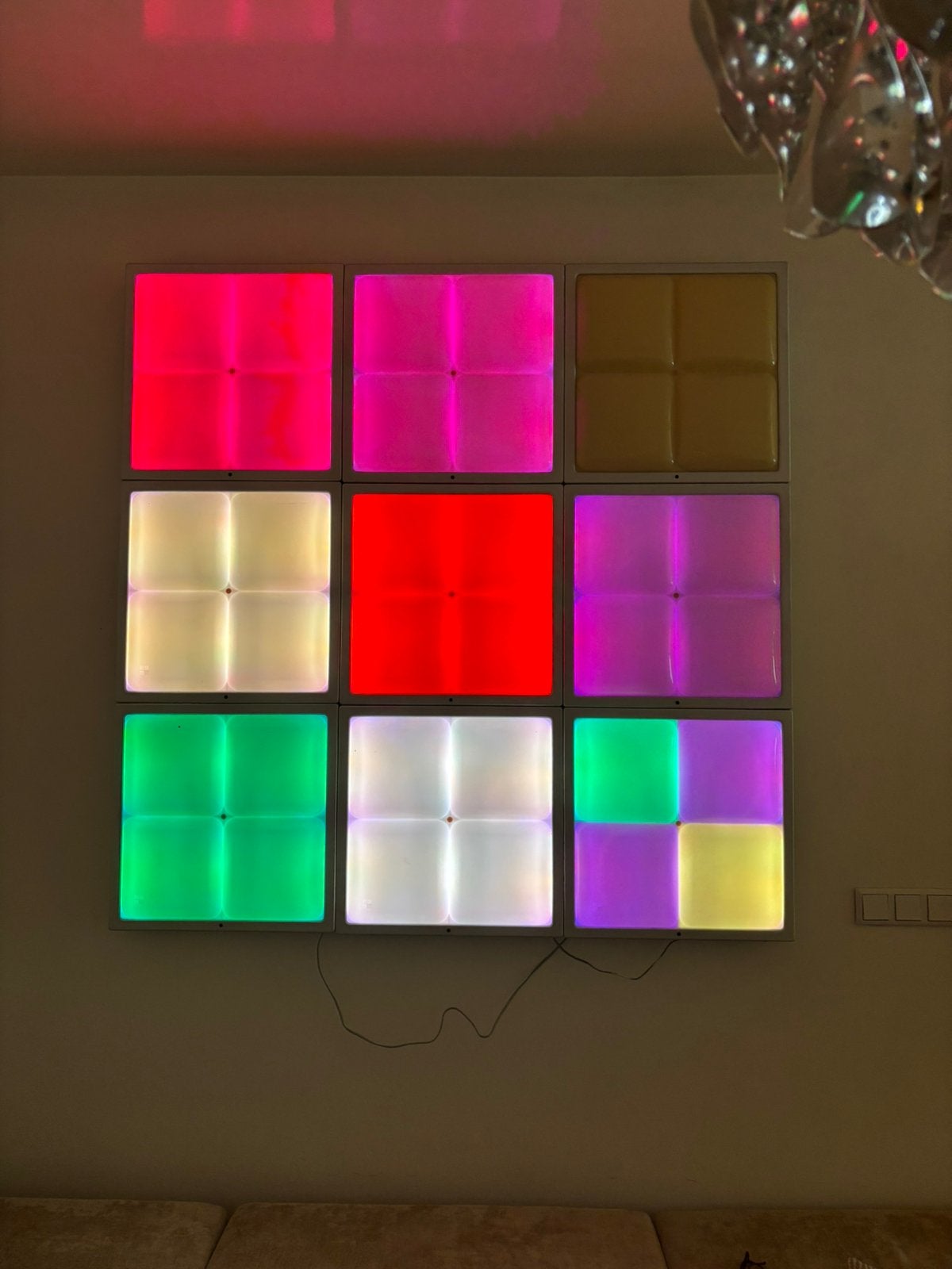 Originele Traxon Mood Light Classic 150 x 150 cm – 9 panelen, Ophalen, Zo goed als nieuw, Licht