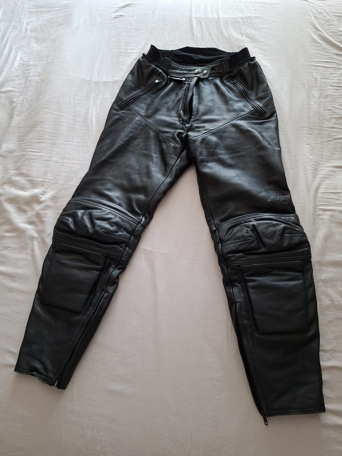 Bikers Choice BC Leren Motorbroek Zwart Maat MOP/42, Motoren, Kleding | Motorkleding, Ophalen, Tweedehands, Dames, Broek | leer