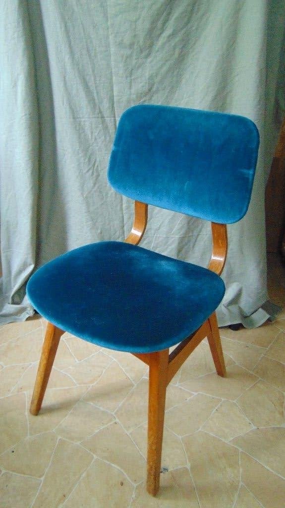 Deens Dutch design eetkamer stoel opknapper, Ophalen, Gebruikt, Overige kleuren, Dutch Deens desigm mid century