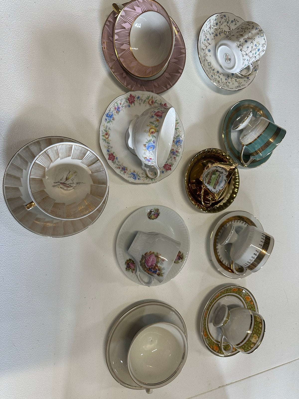 Diverse vontage theekopjes, perfect voor high tea, Ophalen of Verzenden