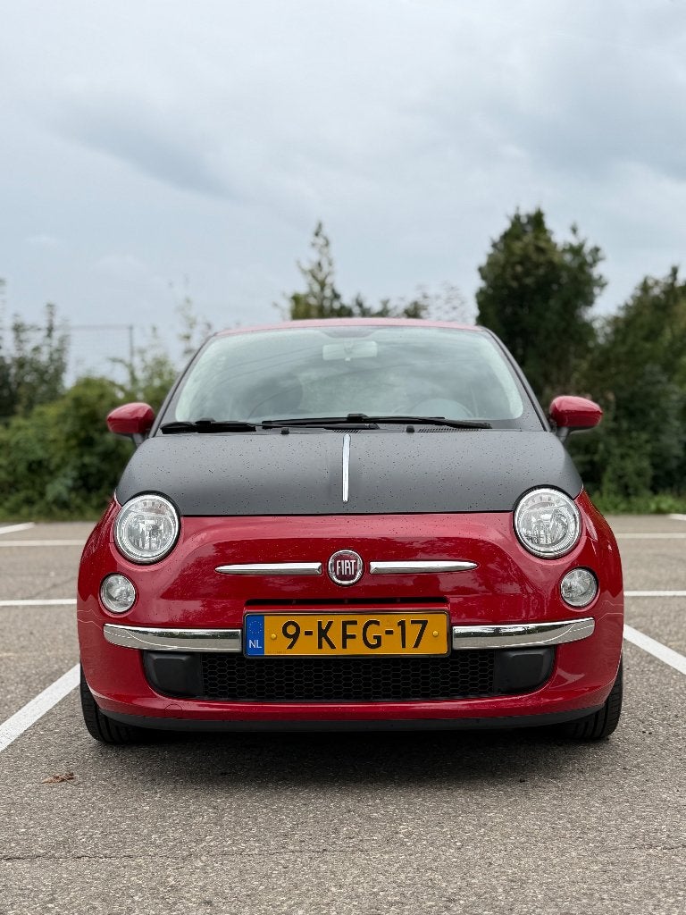 Fiat 500 0.9 85pk Twinair Turbo 2013 Rood, Auto's, Voorwielaandrijving, Alcantara, 905 kg, Origineel Nederlands