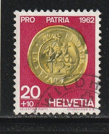 Zwitserland 1962 - Pro Patria - Rousseau - Oude Munten, Ophalen, Gestempeld