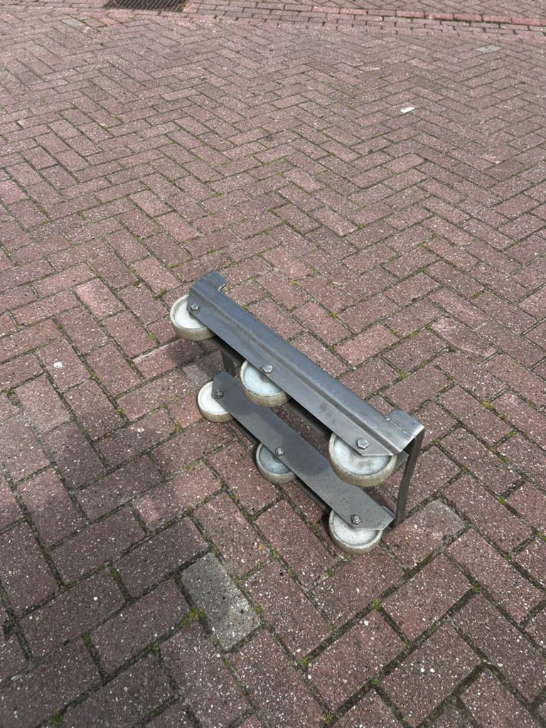Kratten Dolly Trolly RVS 60x40, Doe-het-zelf en Verbouw, Transportwagens, 100 liter of meer, Ophalen, Zo goed als nieuw, Transportkar