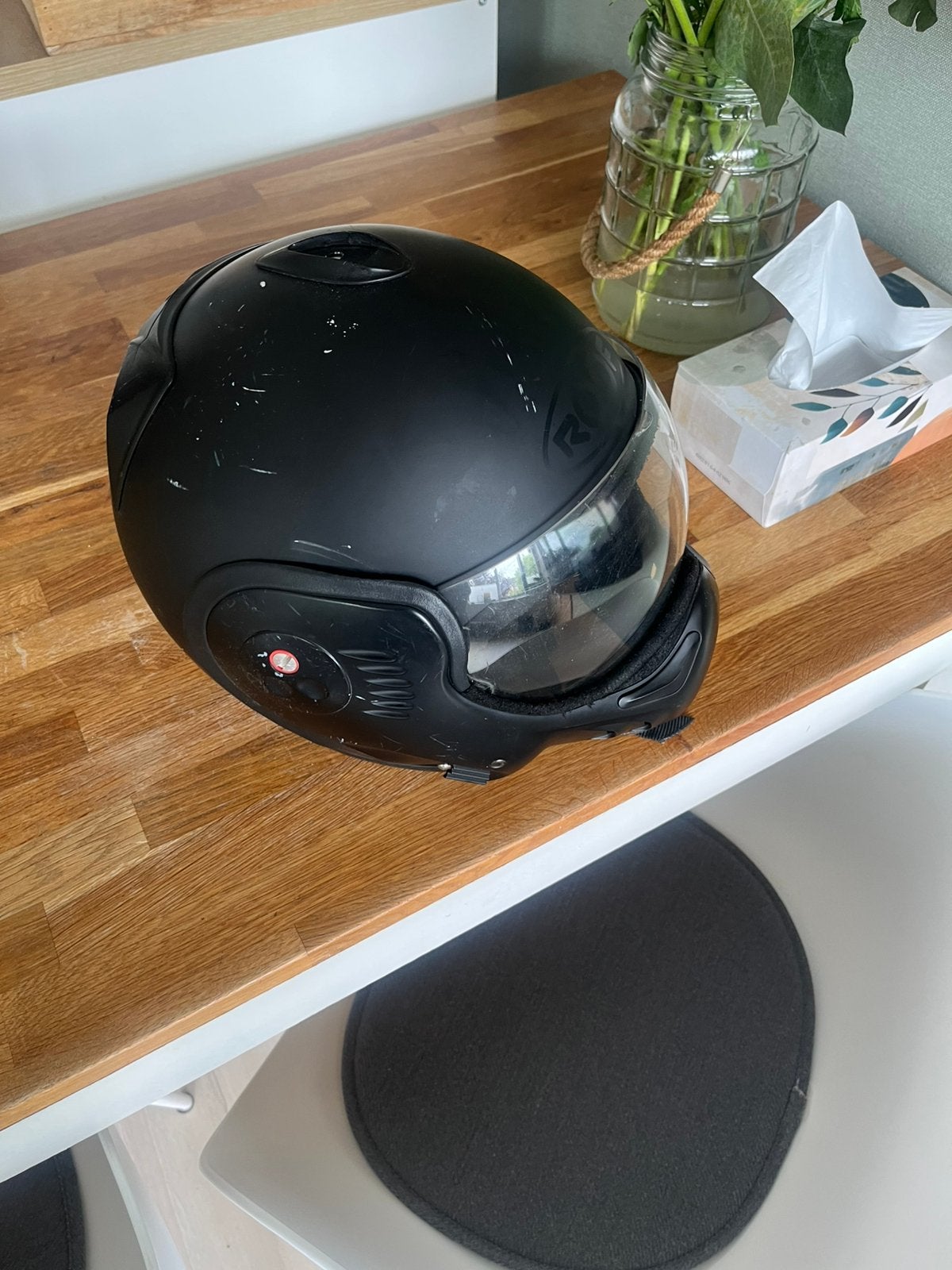 ROOF Helm Boxer Alpha mat zwart, Ophalen, Gebruikt, Medium