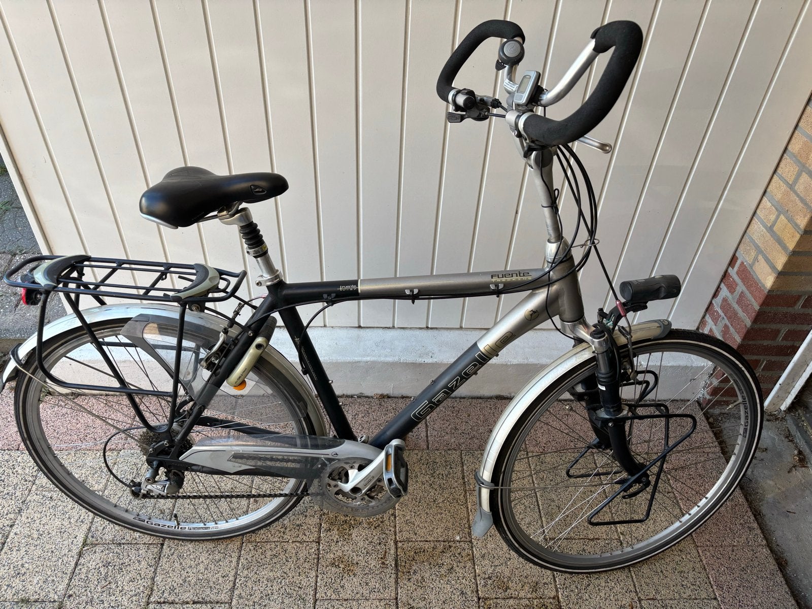 Gazelle Fuente herenfiets - Goede Staat, Ophalen, Gebruikt, Velgrem, Versnellingen
