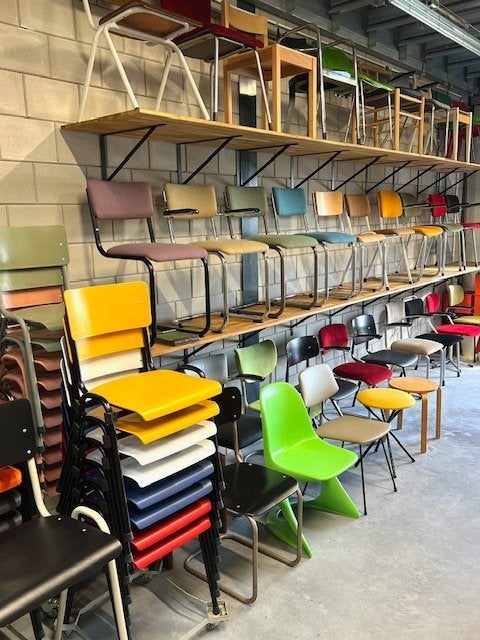 Vintage meubels furniture store meubelen stoelen Oostzaan, Gebruikt, ., Vintage, Ophalen of Verzenden