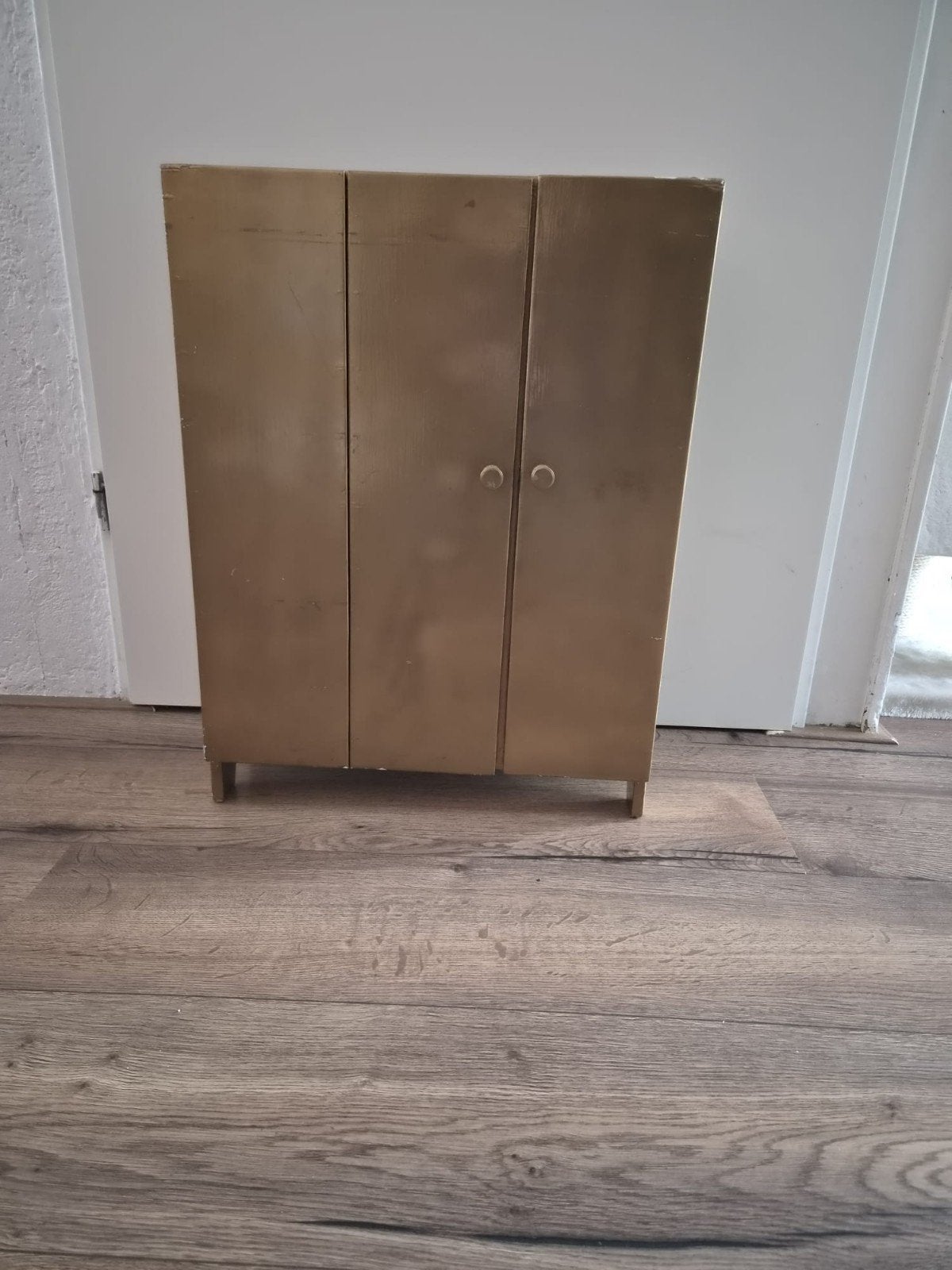 Vintage Poppenkast Kastje - Houten Speelgoedkast, Ophalen, Minder dan 50 cm, Vintage, Speelgoed, Minder dan 25 cm