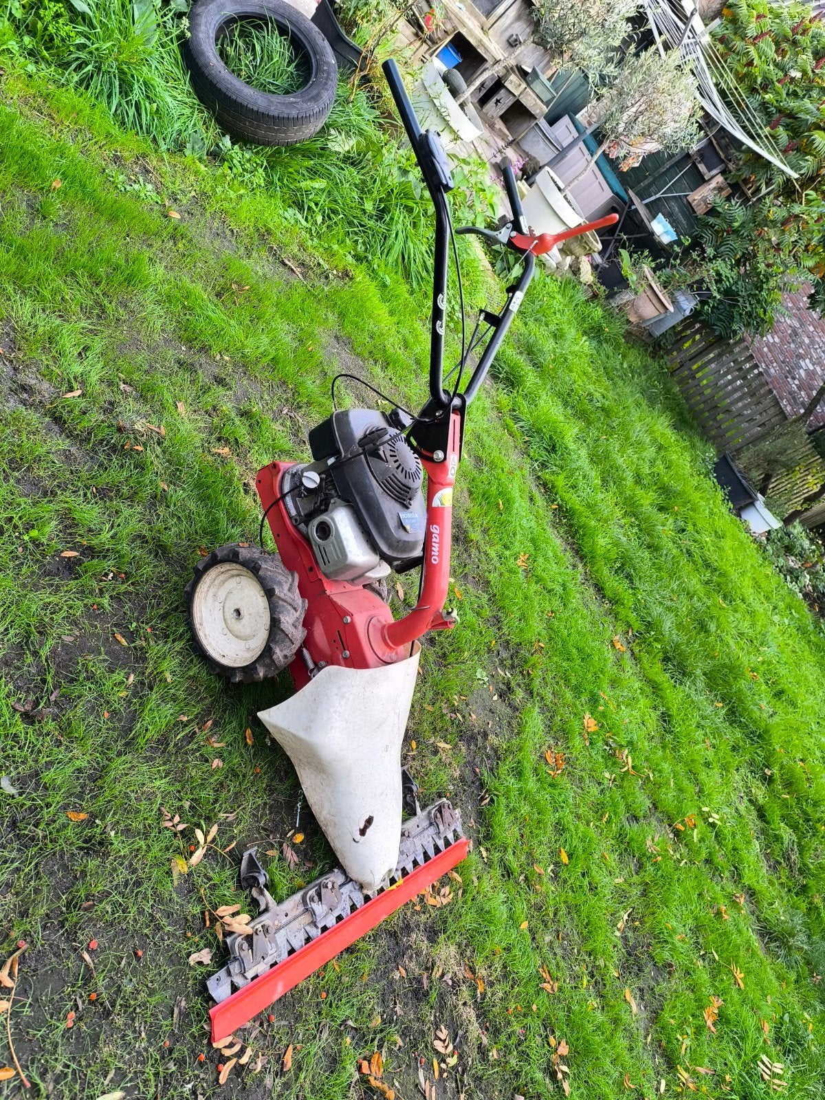 Gamo M210 Balkmaaier met Honda GCV160 Motor, Ophalen, Gebruikt, Balkmaaier, Benzine-grasmaaier
