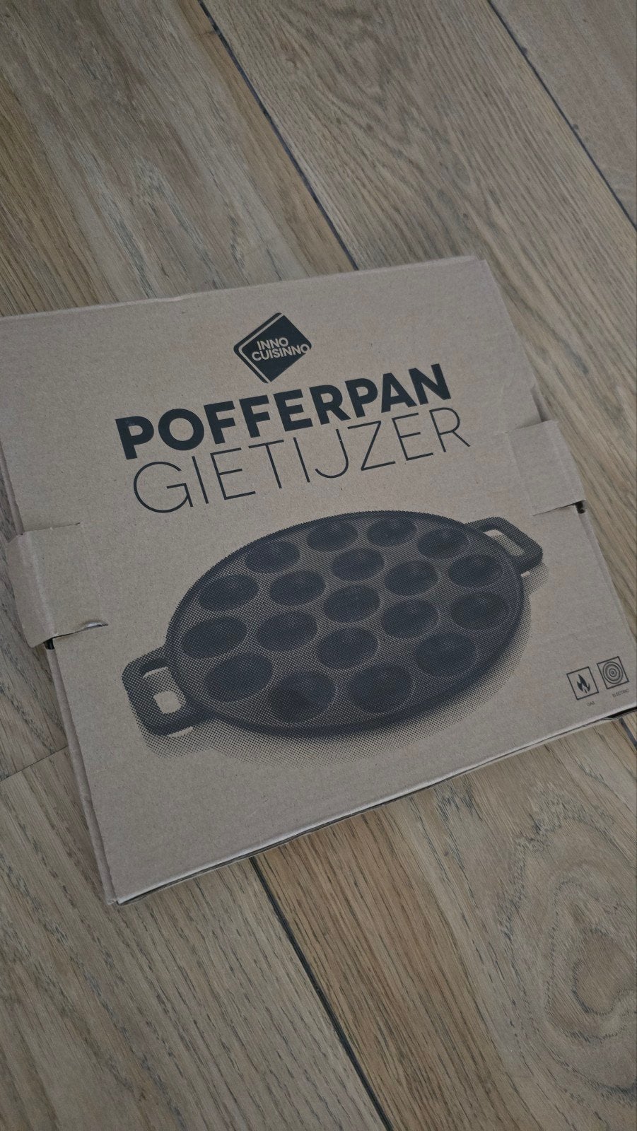 Gietijzeren poffertjespan, Huis en Inrichting, Keuken | Potten en Pannen, Ophalen, Gietijzer, Koekenpan of Braadpan