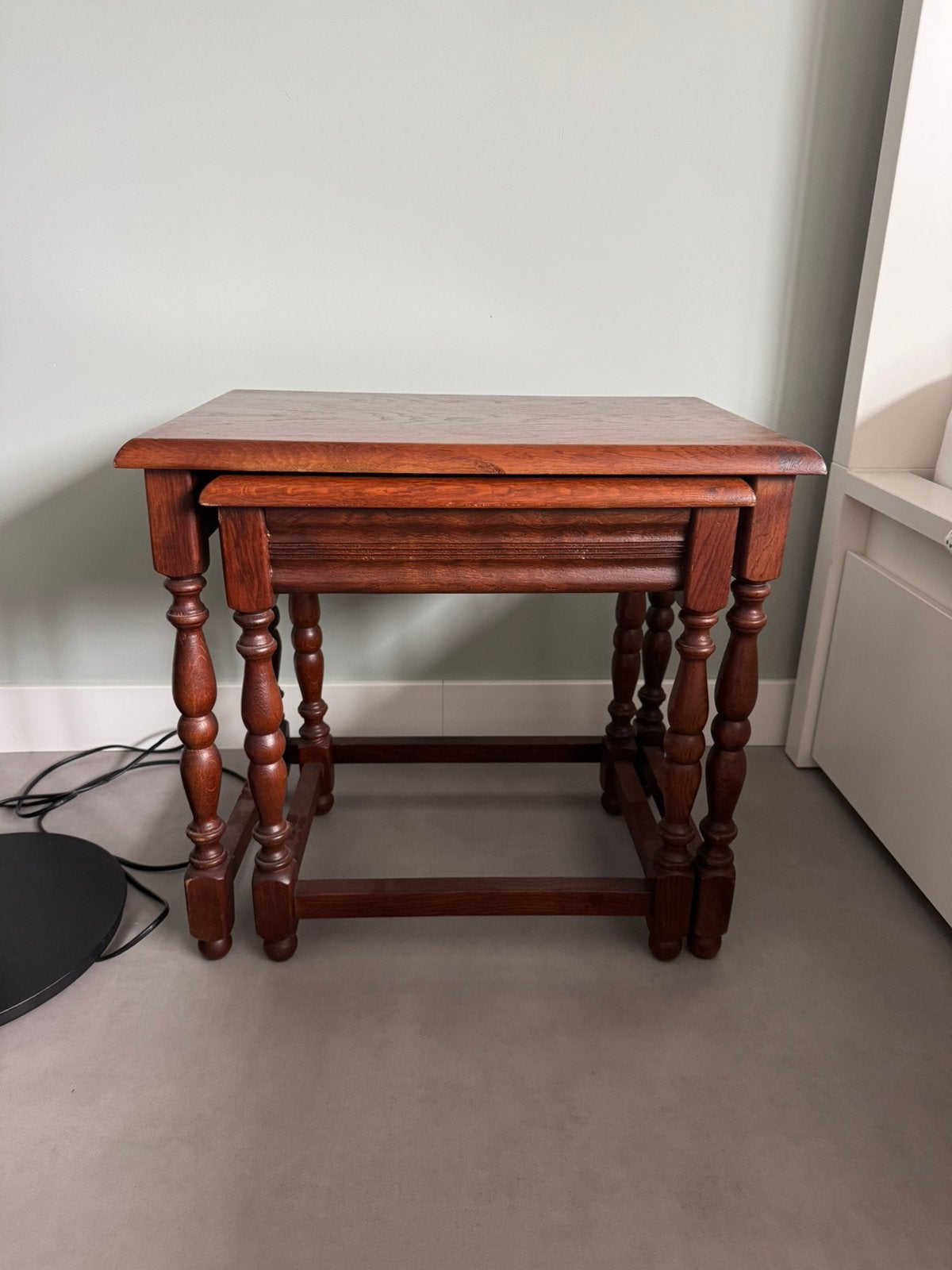 Set bijzettafeltjes hout, Antiek en Kunst, Ophalen