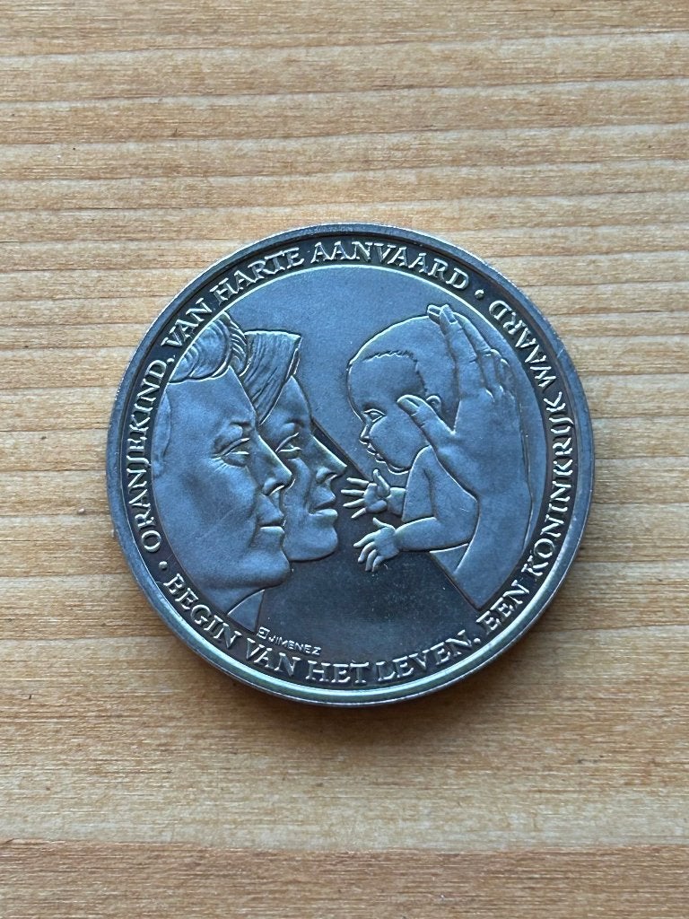 Penning geboorte Amalia 2003, Ophalen of Verzenden, Overige materialen
