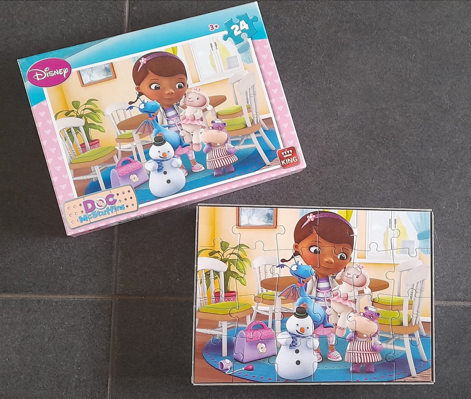 Disney Doc McStuffins puzzel 24 stukjes, Ophalen of Verzenden, 10 tot 50 stukjes, Zo goed als nieuw, 2 tot 4 jaar