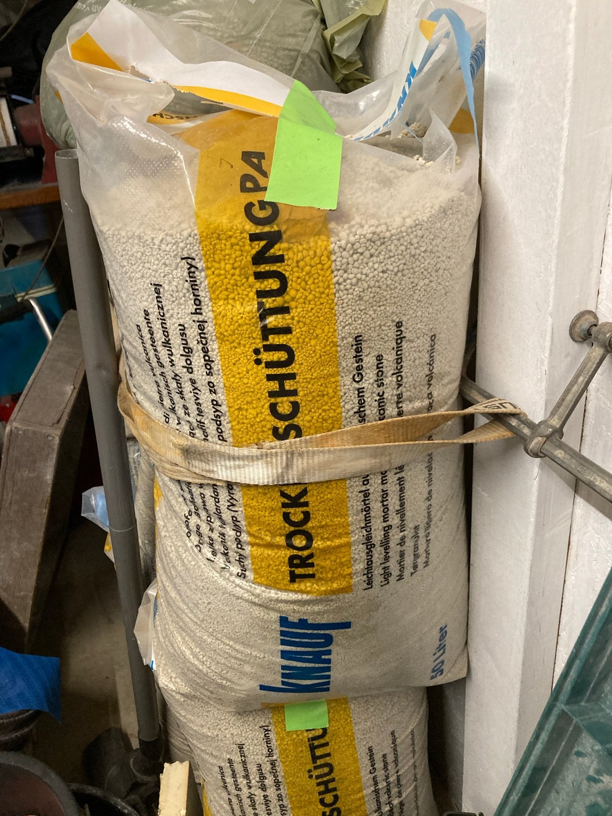 Knauf egalisatiekorrels - 7 zakken à 50 liter, Ophalen, Gebruikt
