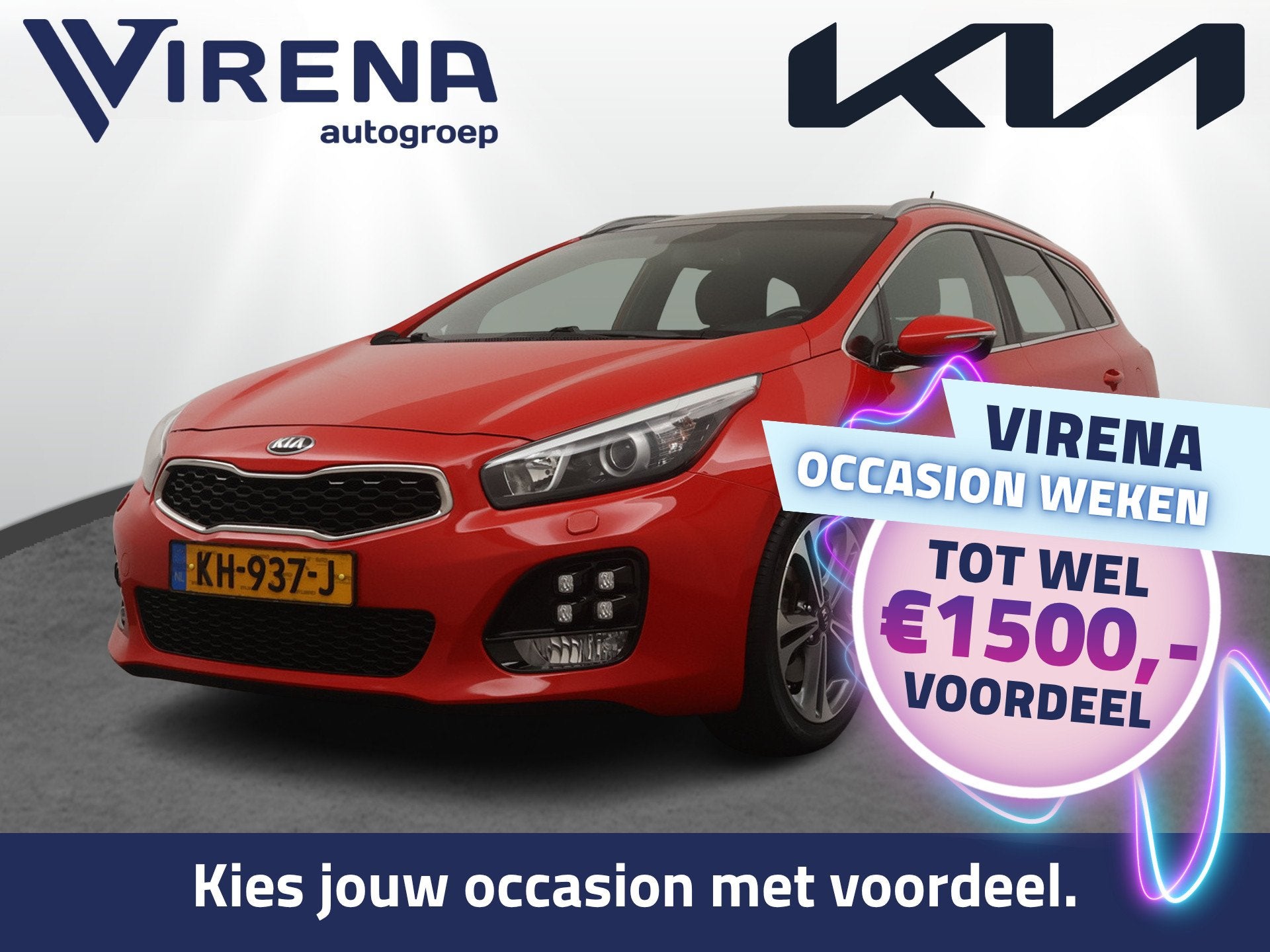 Kia Ceed Sportswagon 1.0 T-GDi GT-Line - Schuif/kantel dak -, Auto's, Voorwielaandrijving, Dealer onderhouden, Stof, Gebruikt