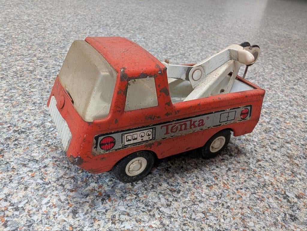 Vintage Tonka Takelwagen Jaren '70 - Klassiek Speelgoed, Ophalen of Verzenden, Gebruikt
