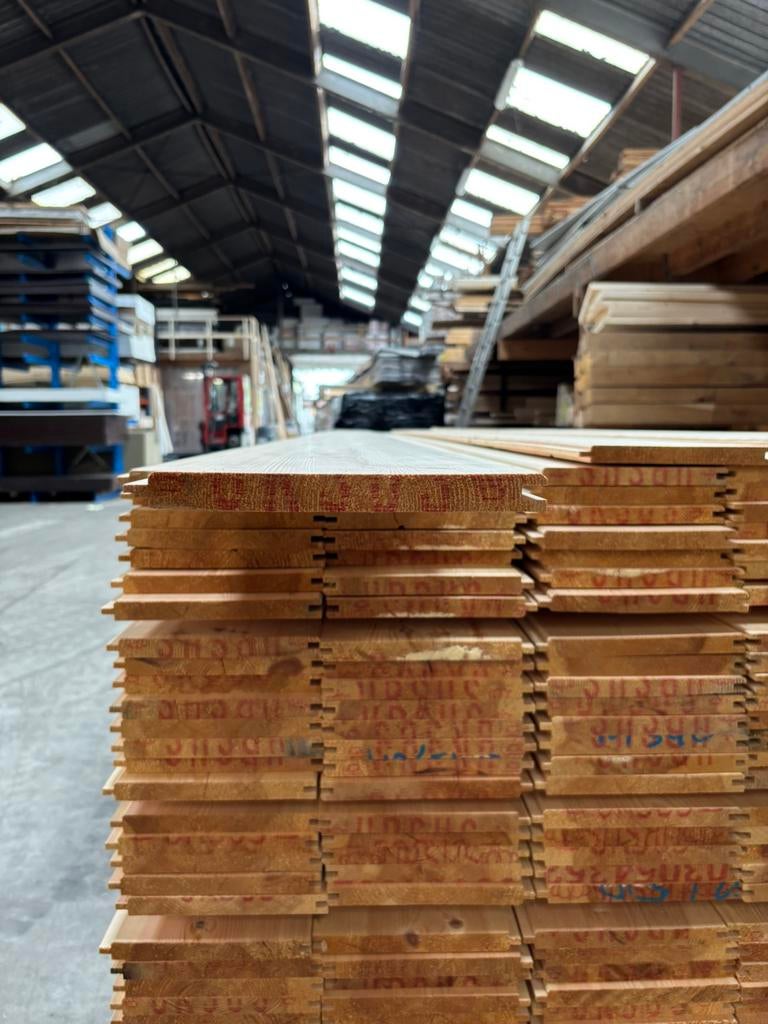 Partijaanbieding Grenen Vloerhout/Puntschroot, Ophalen, Nieuw, 250 cm of meer, Planken