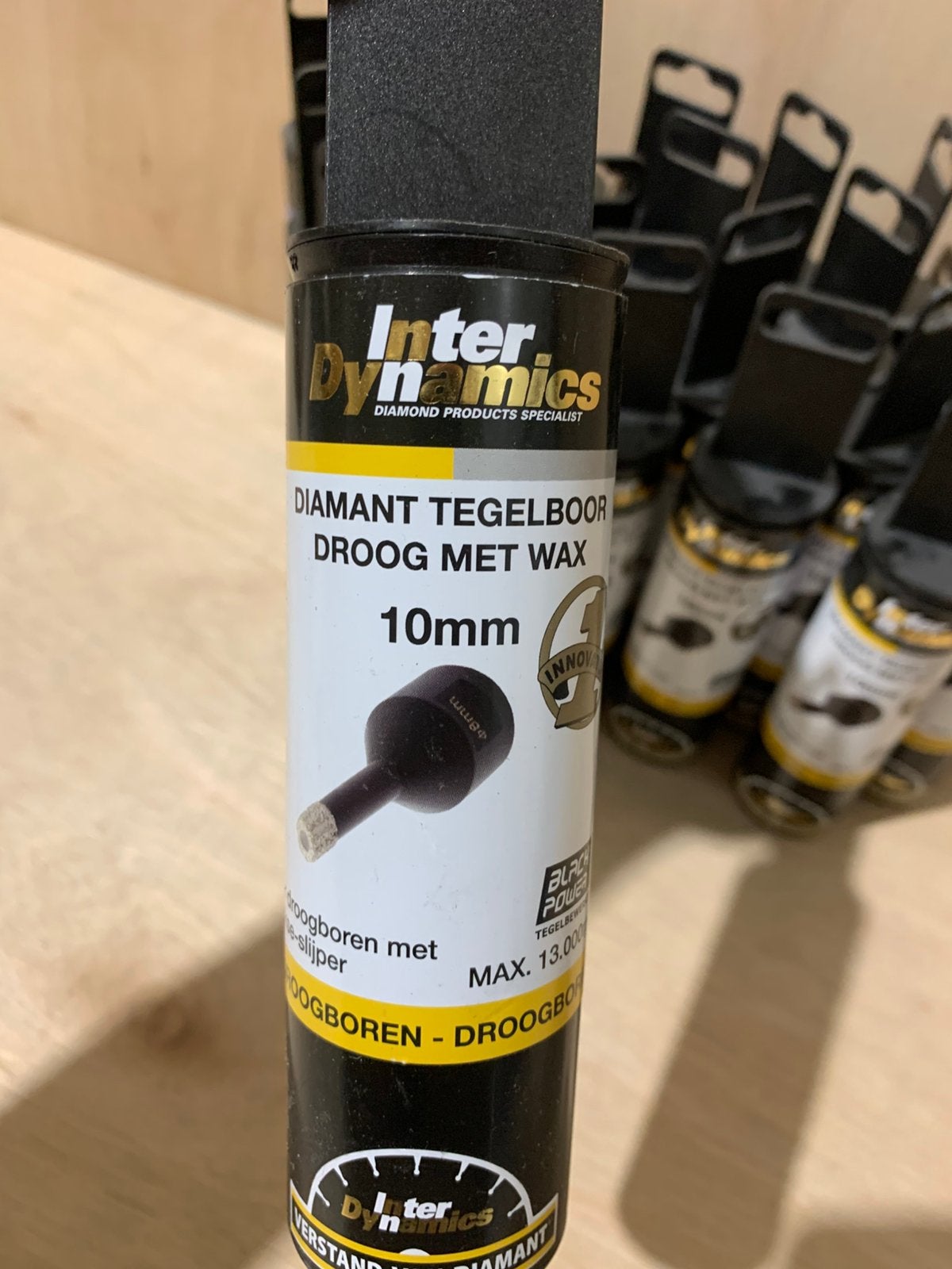 InterDynamics Tegelboor met Wax – M8 / M10 / M12 – NIEUW –, Doe-het-zelf en Verbouw, Gereedschap | Slijpmachines, InterDynamics