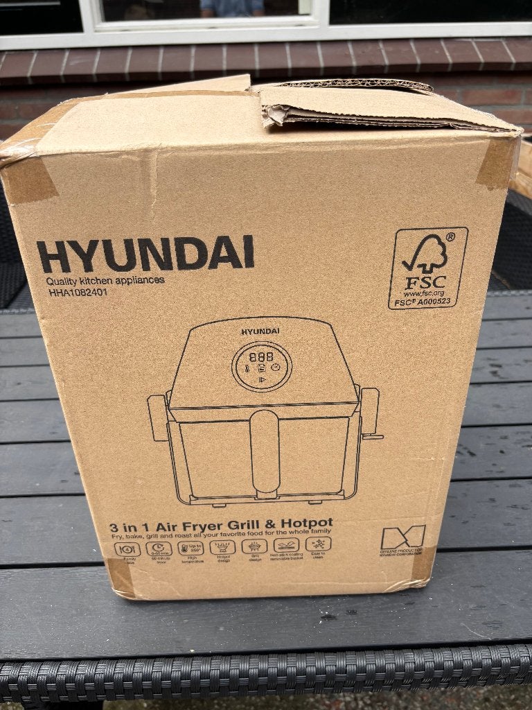 Airfryer Hyundai HHA1082401, Ophalen, Nieuw, Airfryer, Minder dan 750 gram