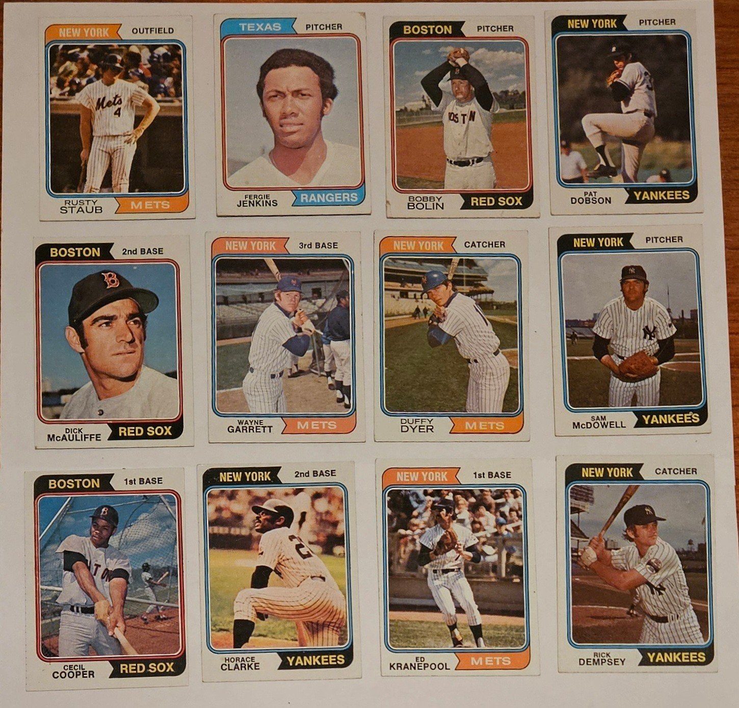 1974 Topps Baseball lot with stars, Ophalen of Verzenden