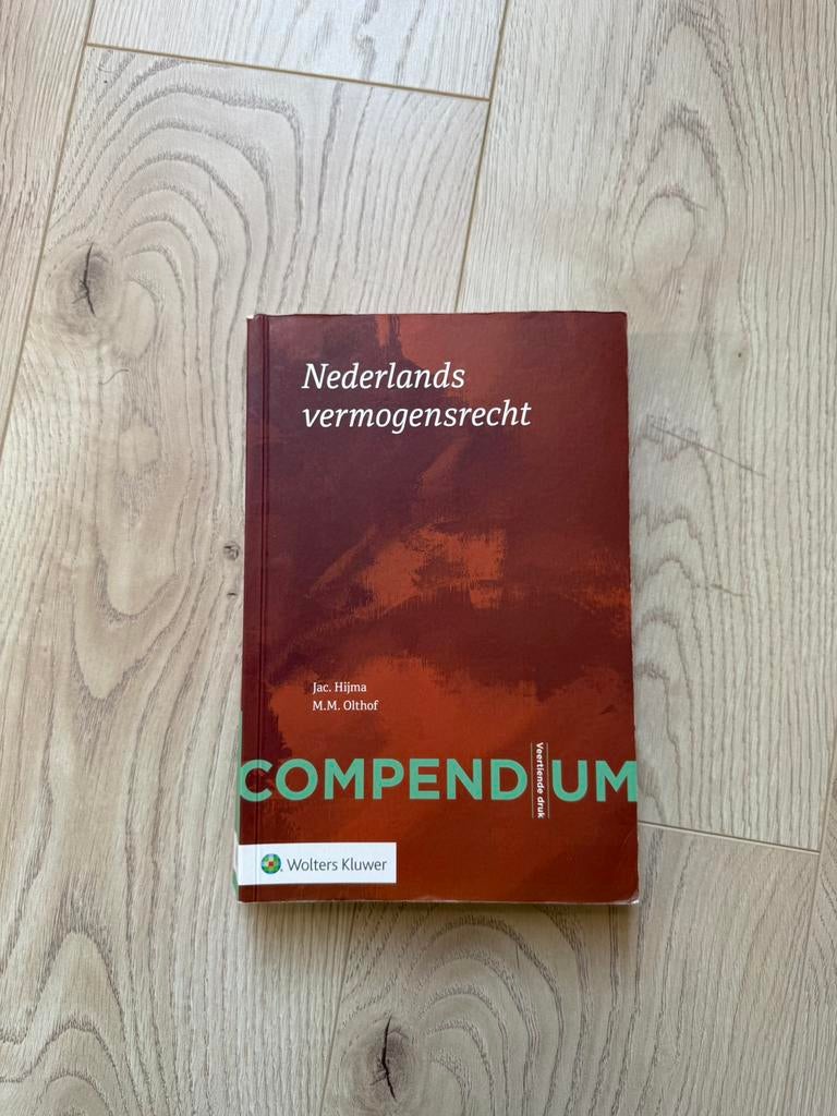 Compendium Nederlands Vermogensrecht - 14e druk, Boeken, Studieboeken en Cursussen, Ophalen of Verzenden, Gamma, Gelezen, WO