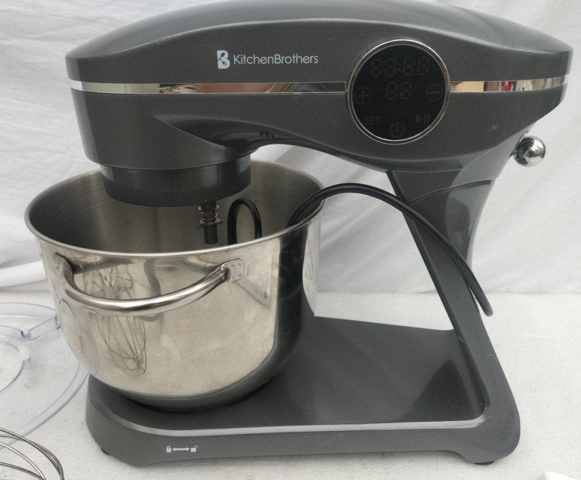 Kitchen brothers keukenmachine 6L 1800W Touch Zwart nieuw, Witgoed en Apparatuur, Keukenmixers, 4 liter of meer, Nieuw, 3 snelheden of meer