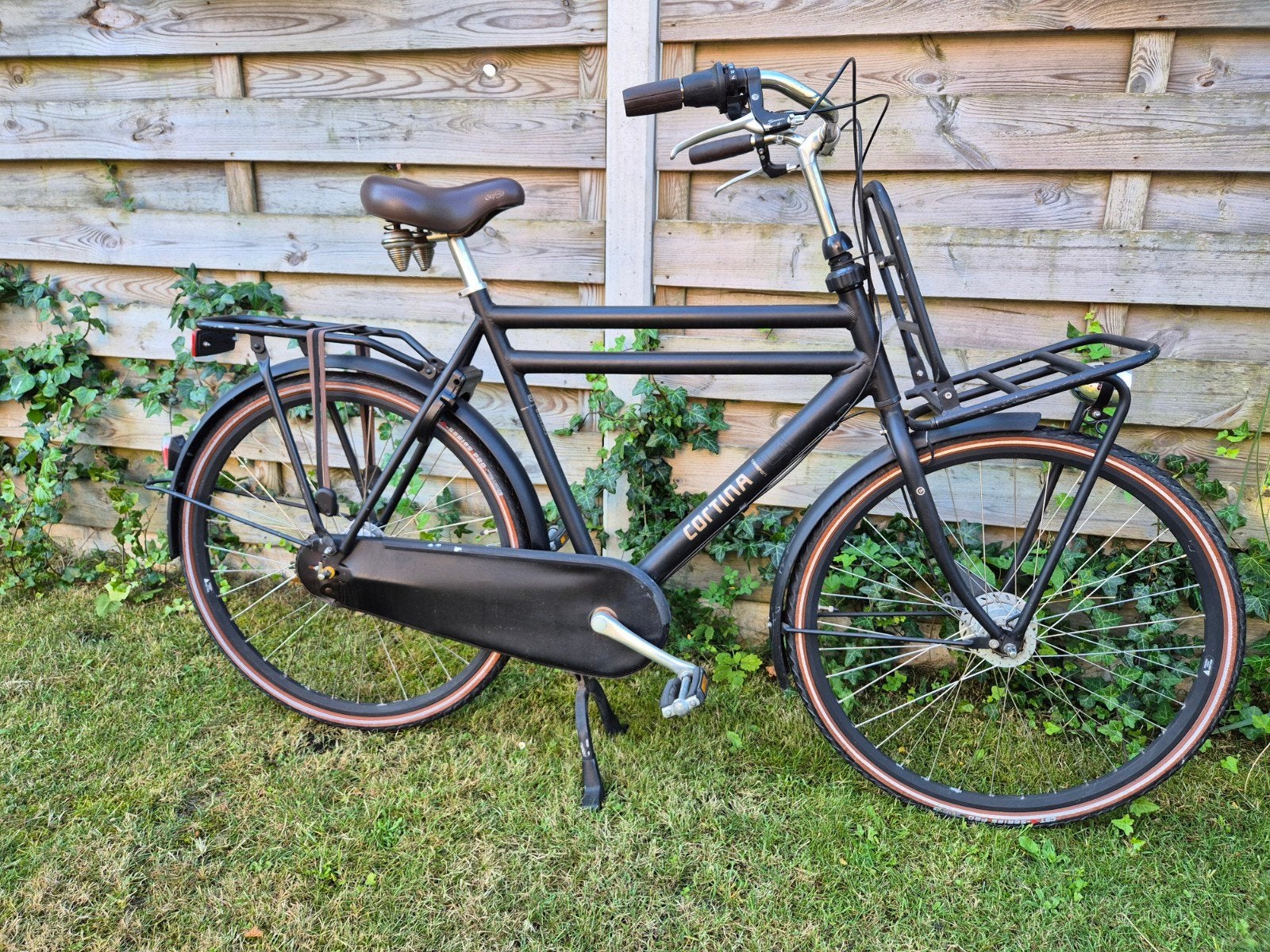 Cortina U4 Transportfiets - Zwart - 7 Versnellingen, Velgrem, Versnellingen, Ophalen, Overige merken
