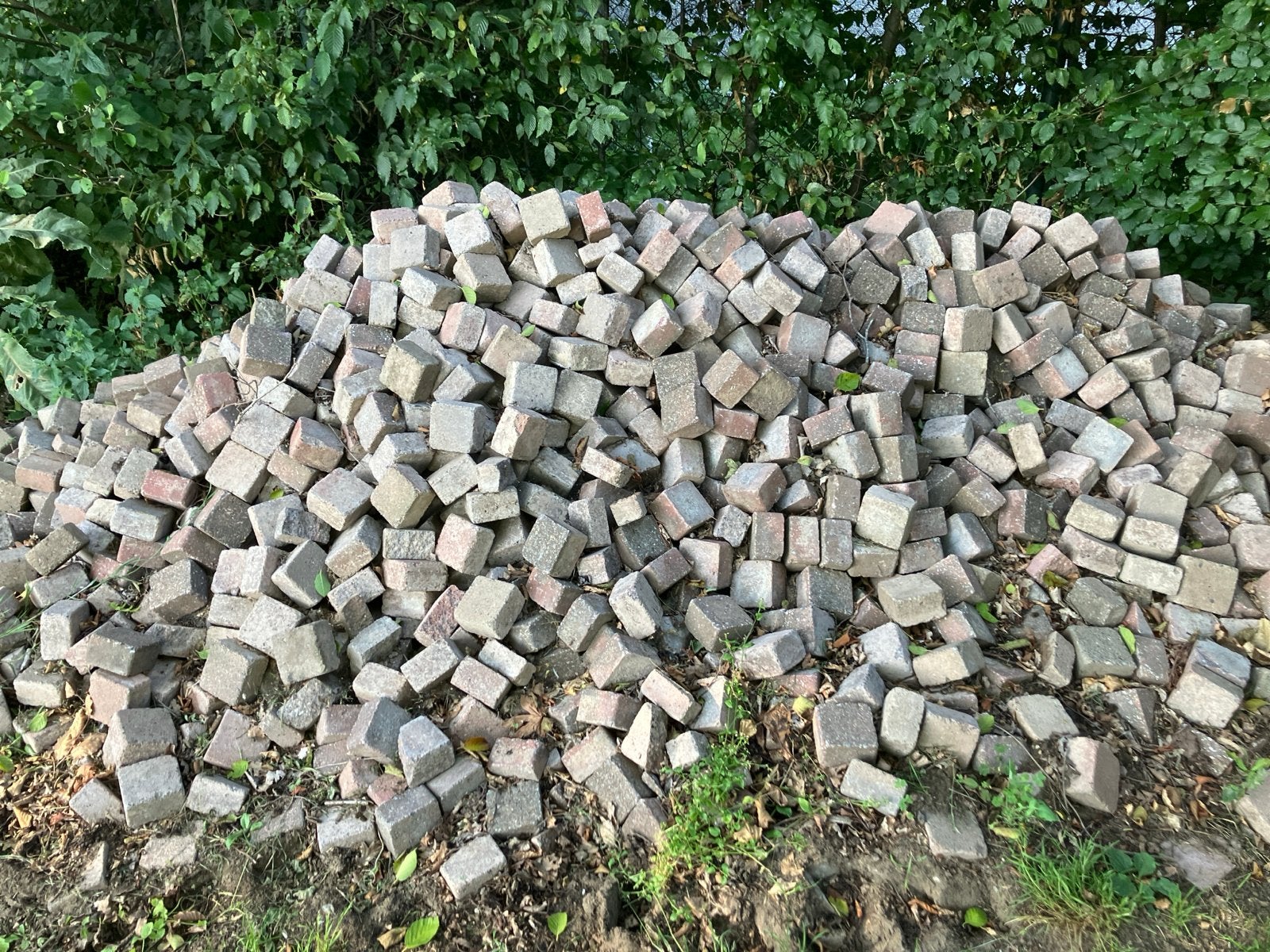 Cobblestones voor ca. 50 m², Tuin en Terras, Tegels en Klinkers, Gebruikt, Klinkers, Beton, 10 m² of meer, Ophalen of Verzenden