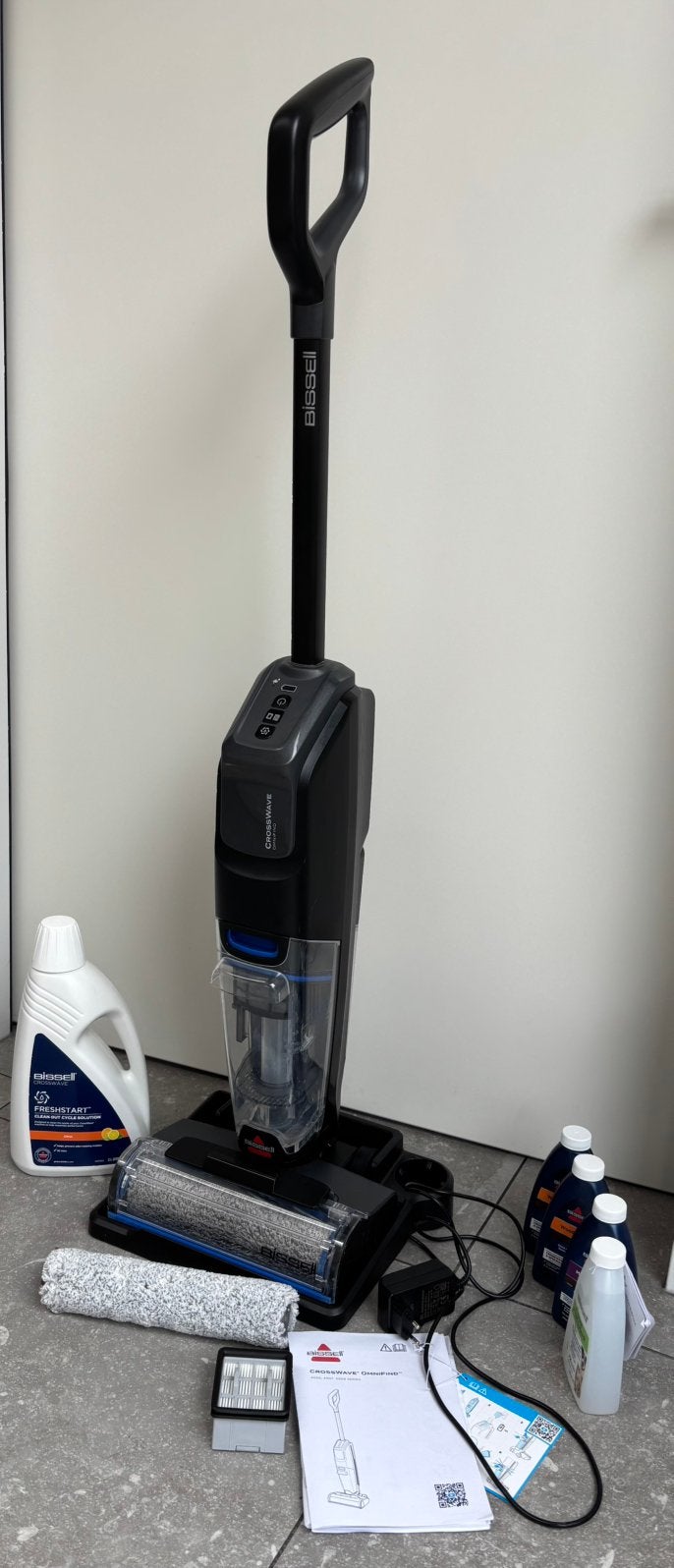 Bissell Crosswave Omnifind Pro 4008: dweil en stofzuiger, Witgoed en Apparatuur, Ophalen, Overige merken, Draadloos, Zo goed als nieuw