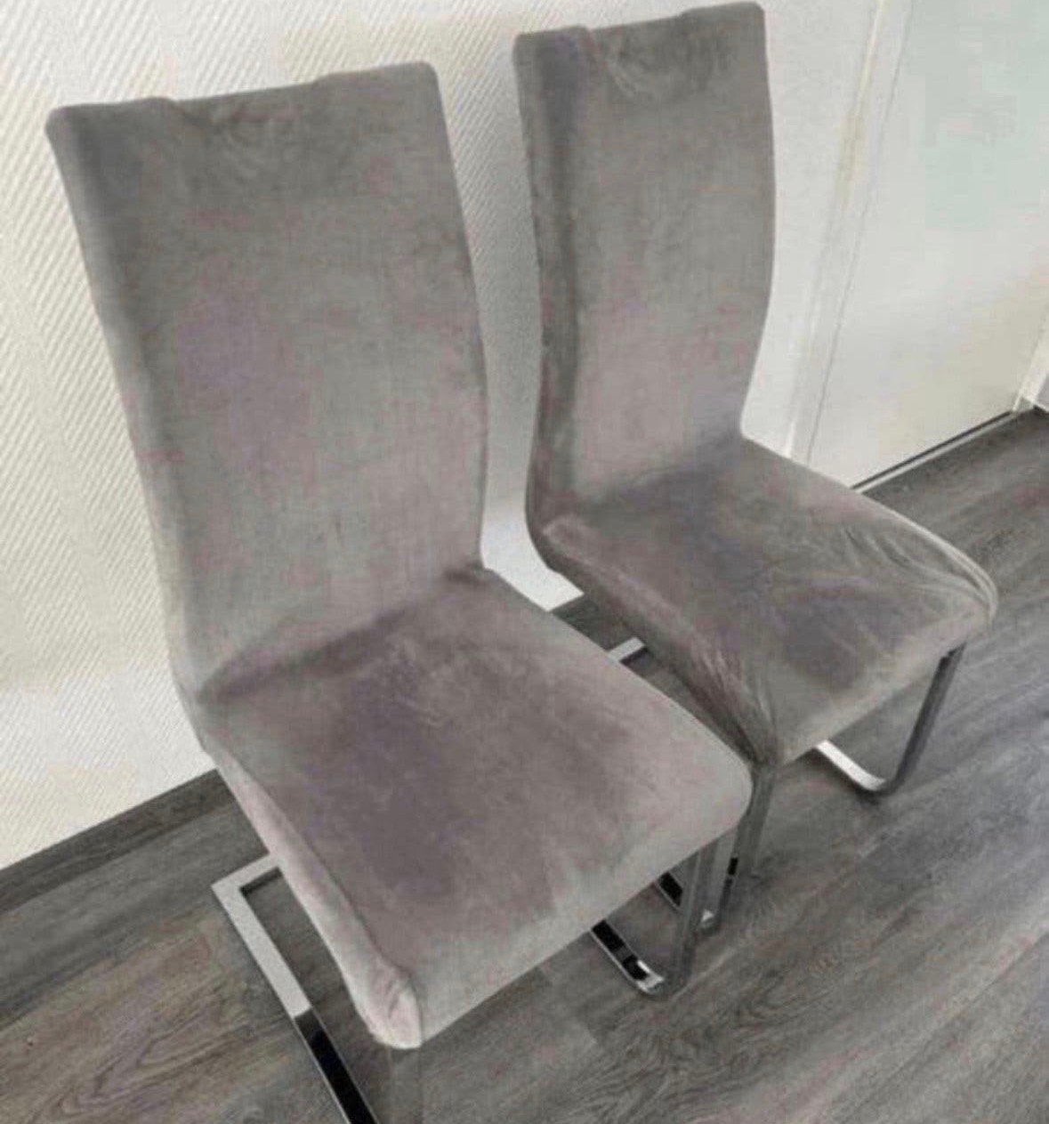 6 stoelen met hoezen gratis ophalen, Ophalen, Zo goed als nieuw, Stof