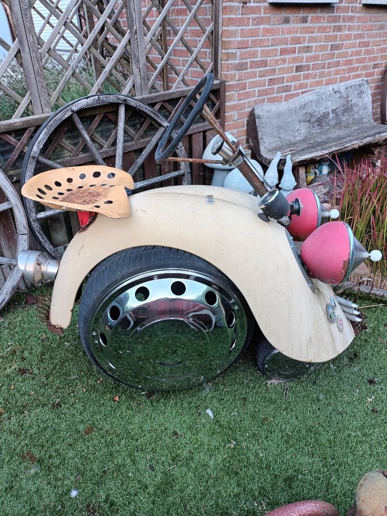 vw kever cameleon cox tuin ornament curiosa art mancave, Ophalen, Zo goed als nieuw, Auto's