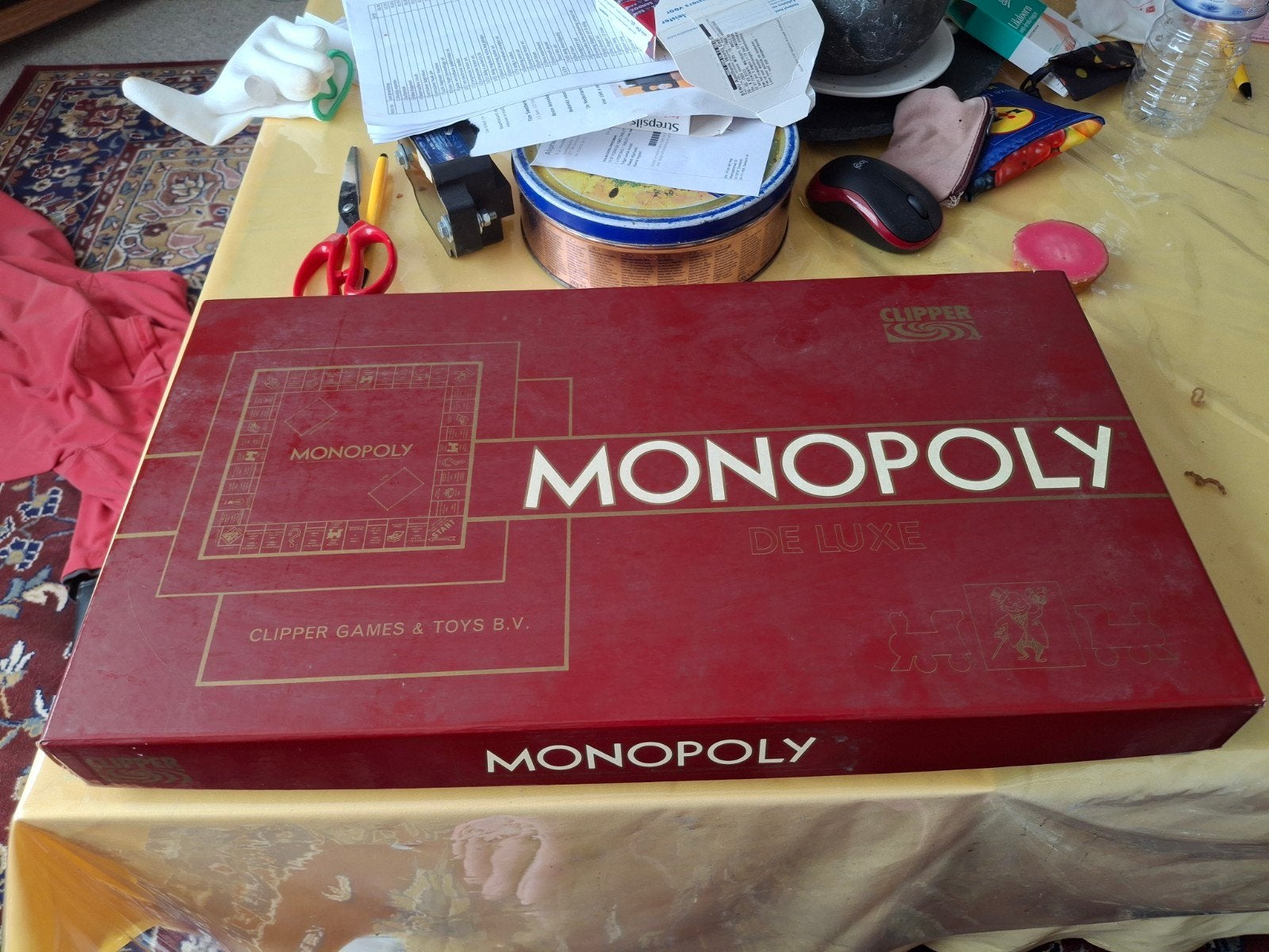 Monopoly De Luxe - Clipper Games & Toys B.V., Hobby en Vrije tijd, Gezelschapsspellen | Bordspellen, Vijf spelers of meer, Ophalen of Verzenden