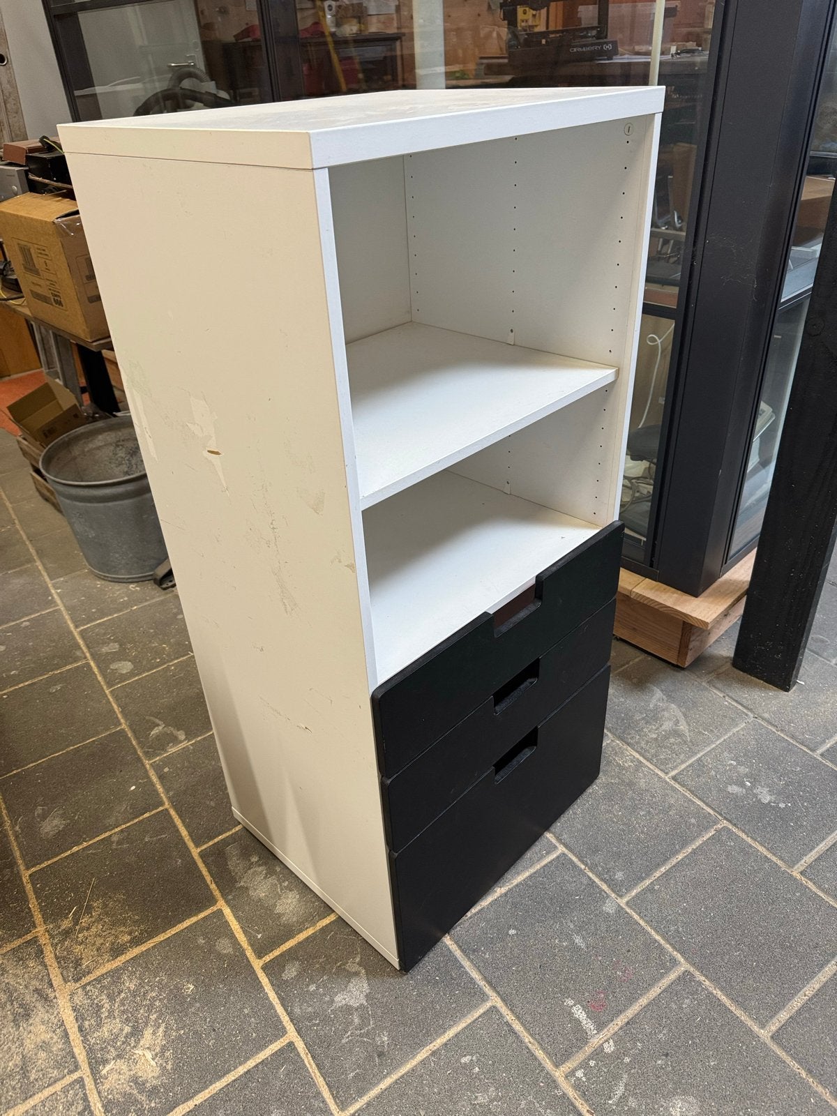 IKEA Stuva Målad kast met lades en open vakken, Ophalen, Minder dan 50 cm, Gebruikt, Met lade(s)