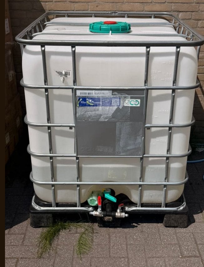IBC Container 1000L met kraan - Schoon, Tuin en Terras, 150 liter of meer, Ophalen of Verzenden, Zo goed als nieuw