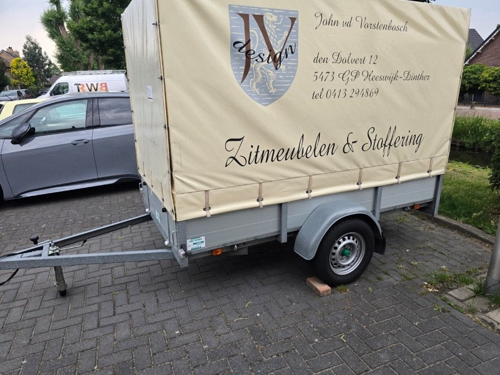 Aluminium Anssems met huif aanhangwagen ZGAN, Info@bakfietsenwinkel.com, 2461AA, Ophalen of Verzenden, Gebruikt