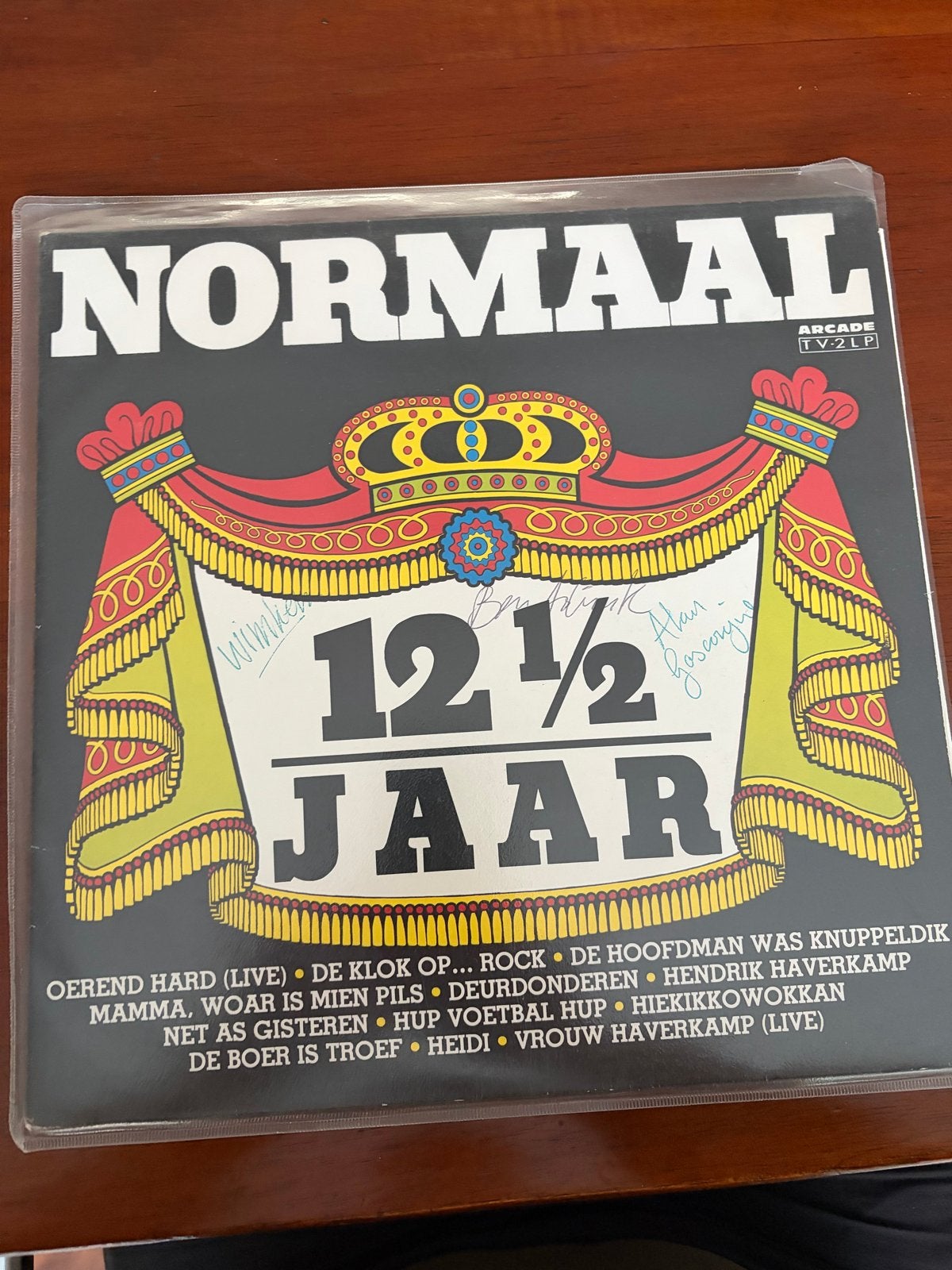 Normaal - 12 1/2 Jaar LP met 3 handtekeningen, Cd's en Dvd's, Gebruikt, 1980 - 1989, Ophalen of Verzenden, Dubbel-LP