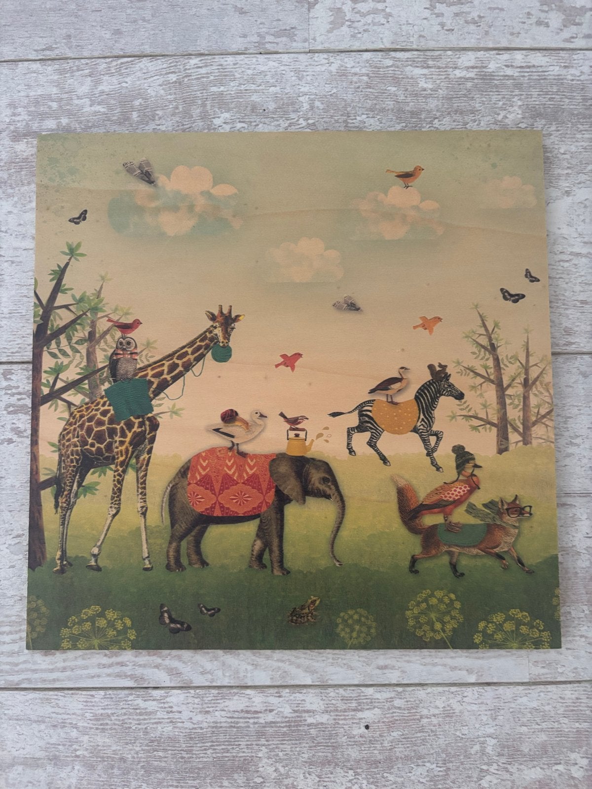 Leuke houten schilderijen voor de kinderkamer, Ophalen, 50 – 75, Minder dan 50 cm, Gebruikt