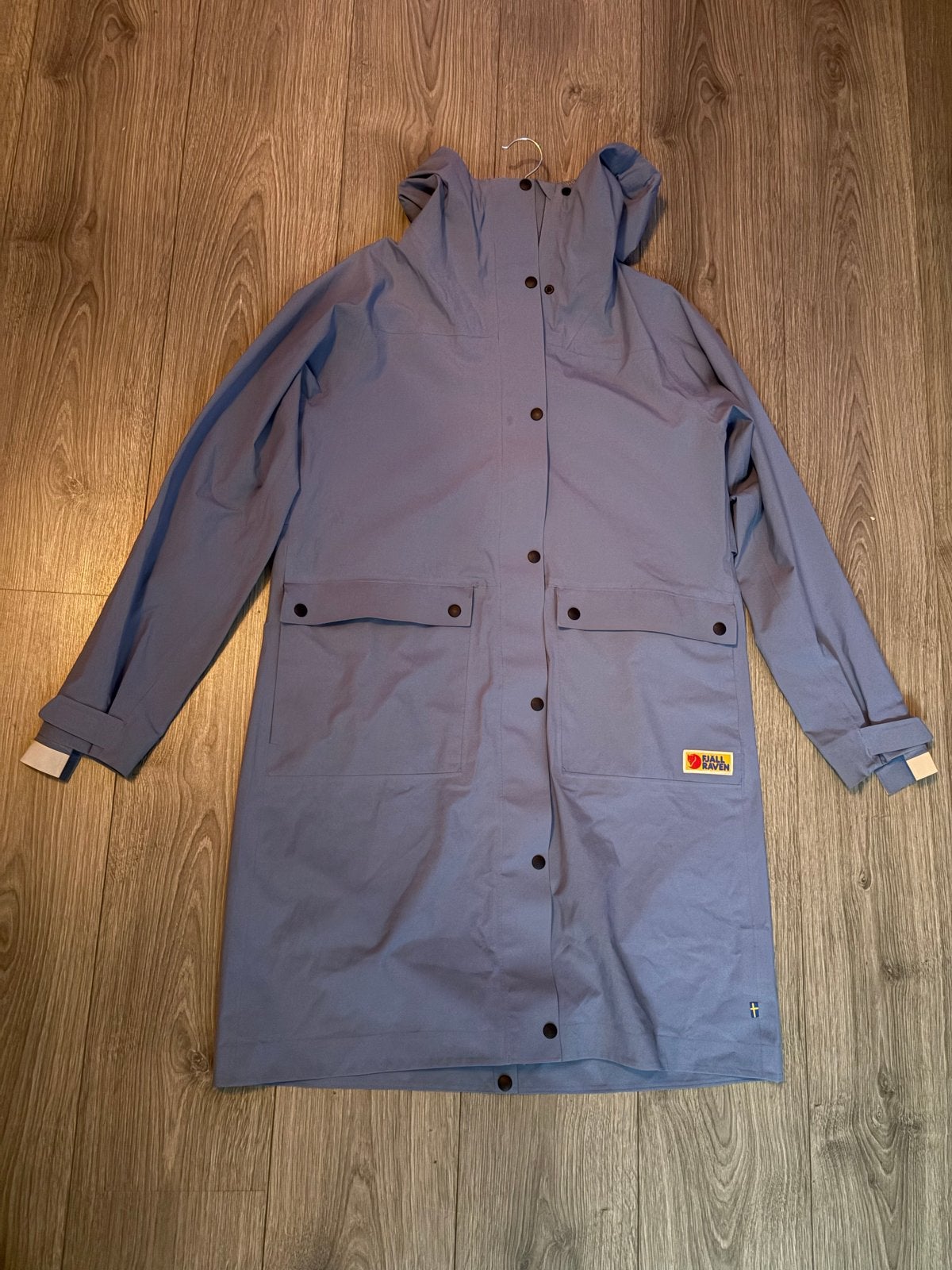Fjällräven vardag rain Parka woman, Verzenden, Zo goed als nieuw, Maat 38/40 (M), Blauw