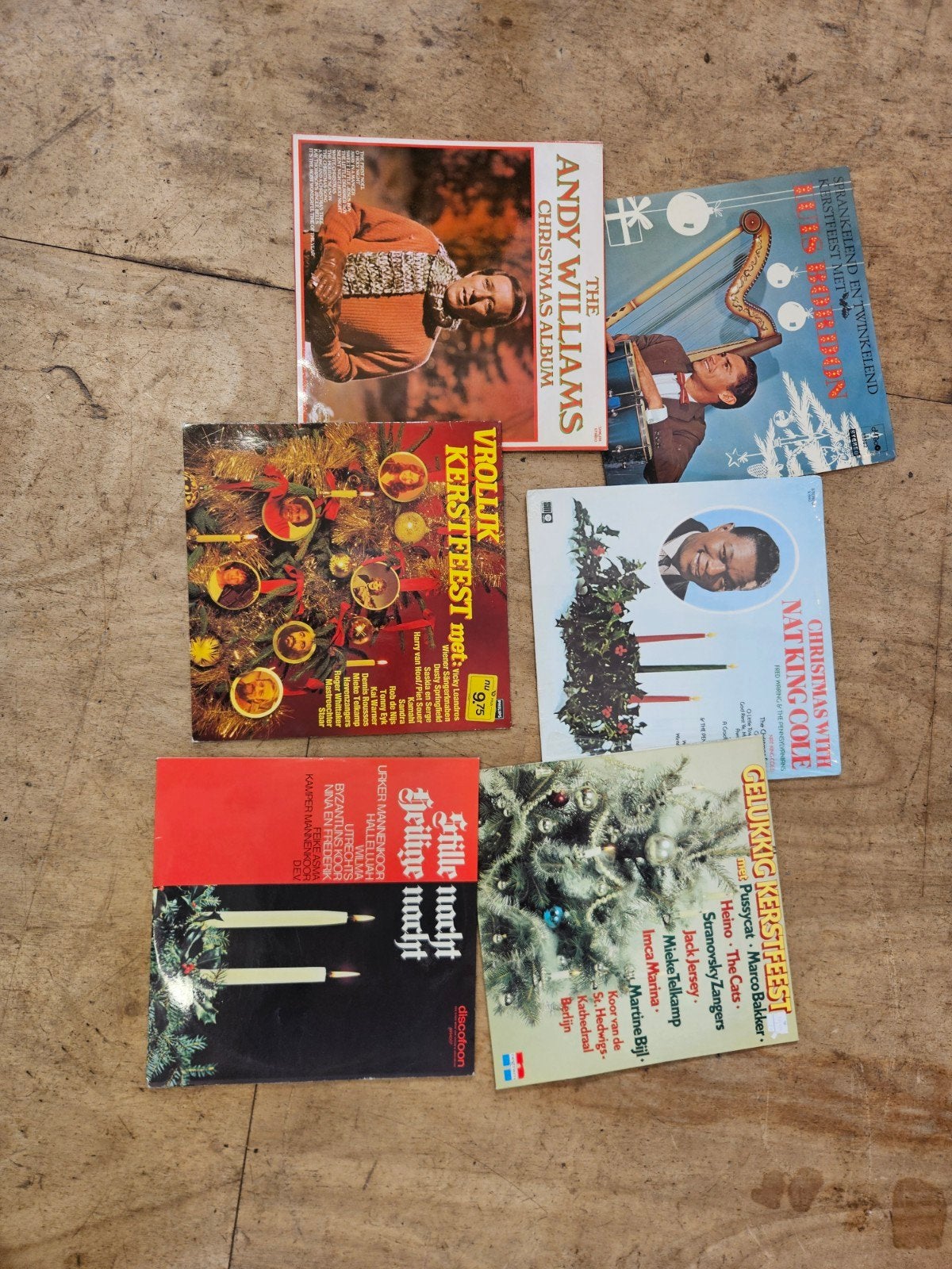 6 Kerst LP's voor authentieke kerstsfeer, Ophalen, Gebruikt, 12 inch, Overige genres