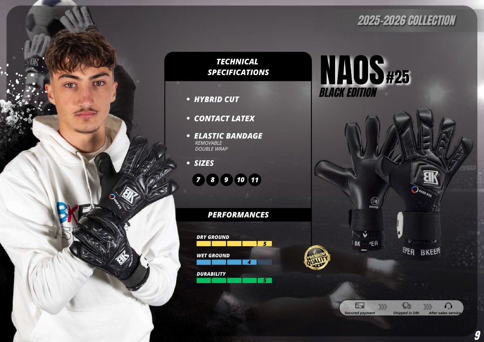 BKeeper NAOS #25 Keepershandschoenen, Ophalen of Verzenden, Nieuw, Handschoenen