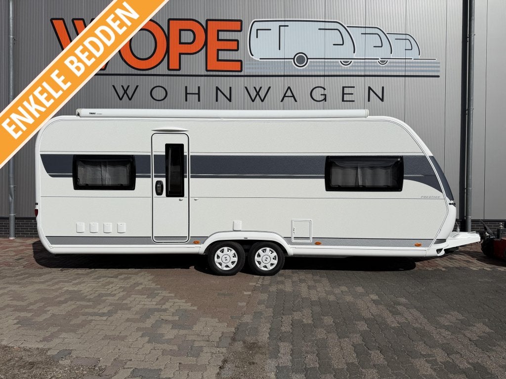 Hobby Prestige 620 CL TENT CAS.LUIFEL VLOERVERW, Rondzit, Hobby, 2 aparte bedden, Oven