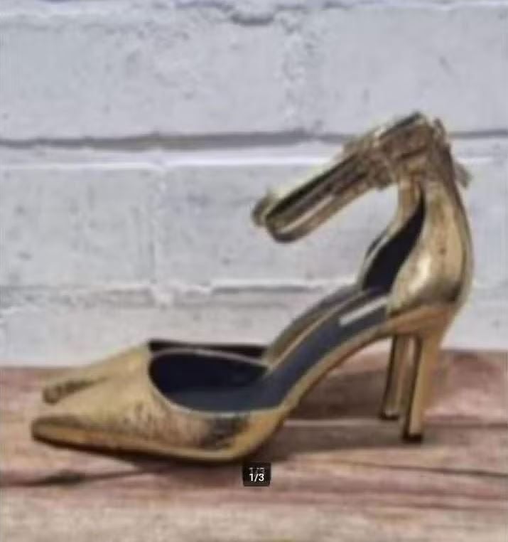 Kenneth Cole - Gouden leren pumps maat 36 - Nieuw, Pumps, Overige kleuren, Kenneth Cole, Nieuw