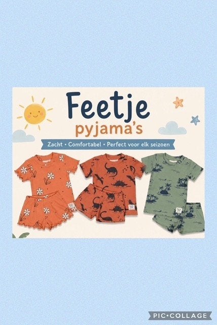 Partij van 12 Feetje Pyjama's Maat 152 (advr 106), Nacht- of Onderkleding, Jongen of Meisje, Nieuw, Ophalen of Verzenden