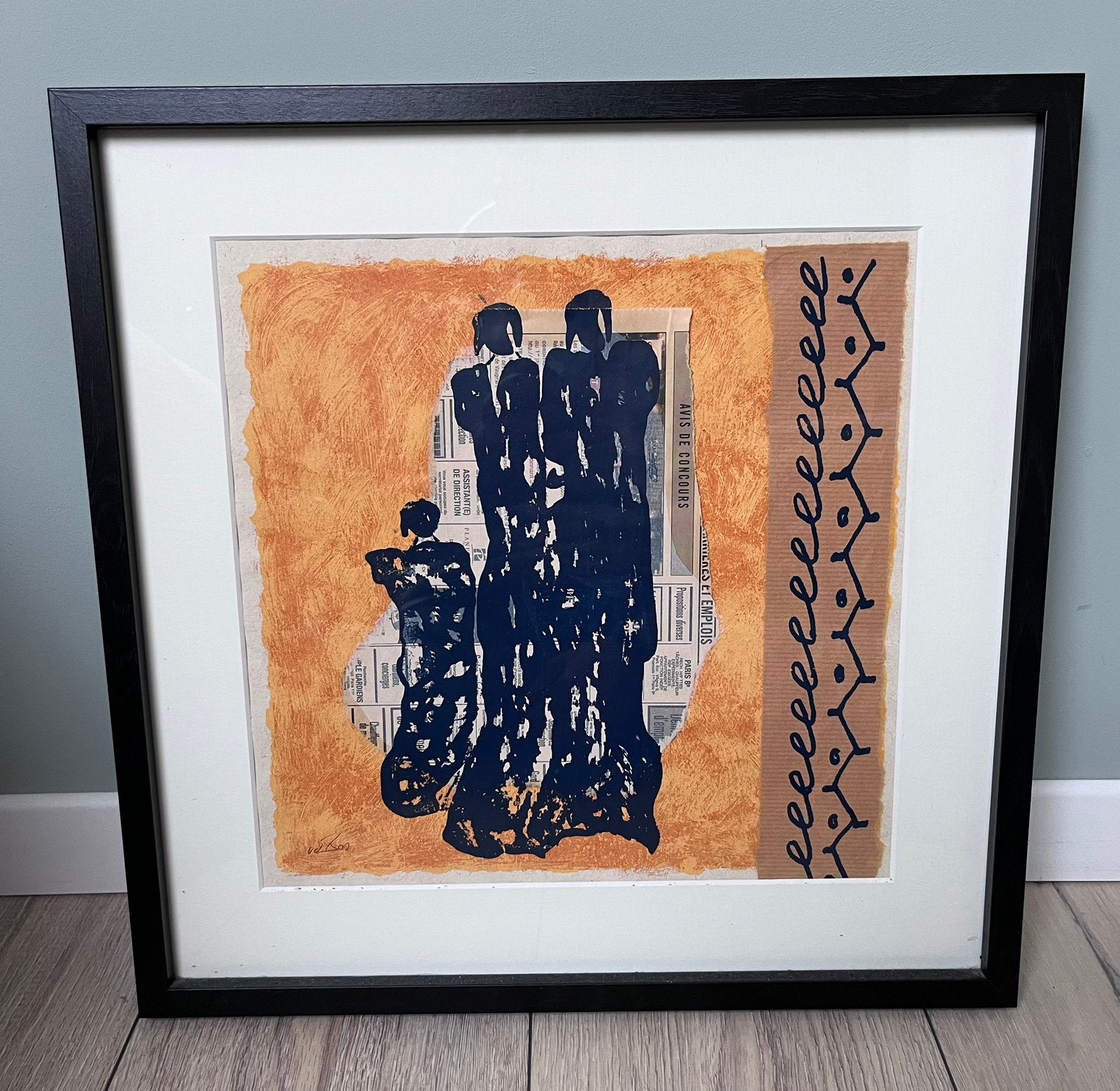 collage, Marie van den Bos, Antiek en Kunst, Kunst | Litho's en Zeefdrukken, Ophalen