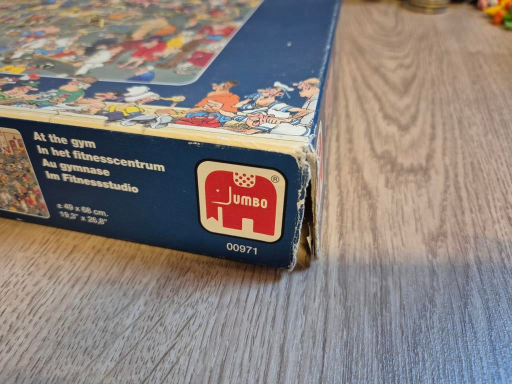 Jan van Haasteren puzzel in het fitnesscentrum, Ophalen of Verzenden, 500 t/m 1500 stukjes